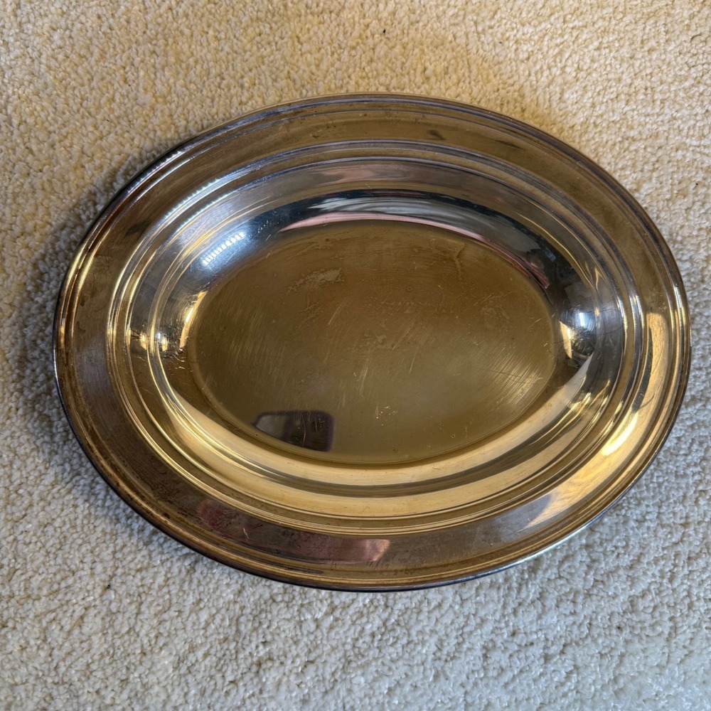 Vintage Woodward Lothrop EPC Silver Plated Oval Serving Tray Platter 102‎ Luxury
